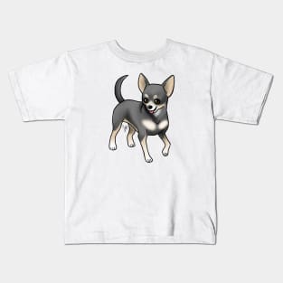 Dog - Chihuahua - Short Haired - Black and Tan Kids T-Shirt